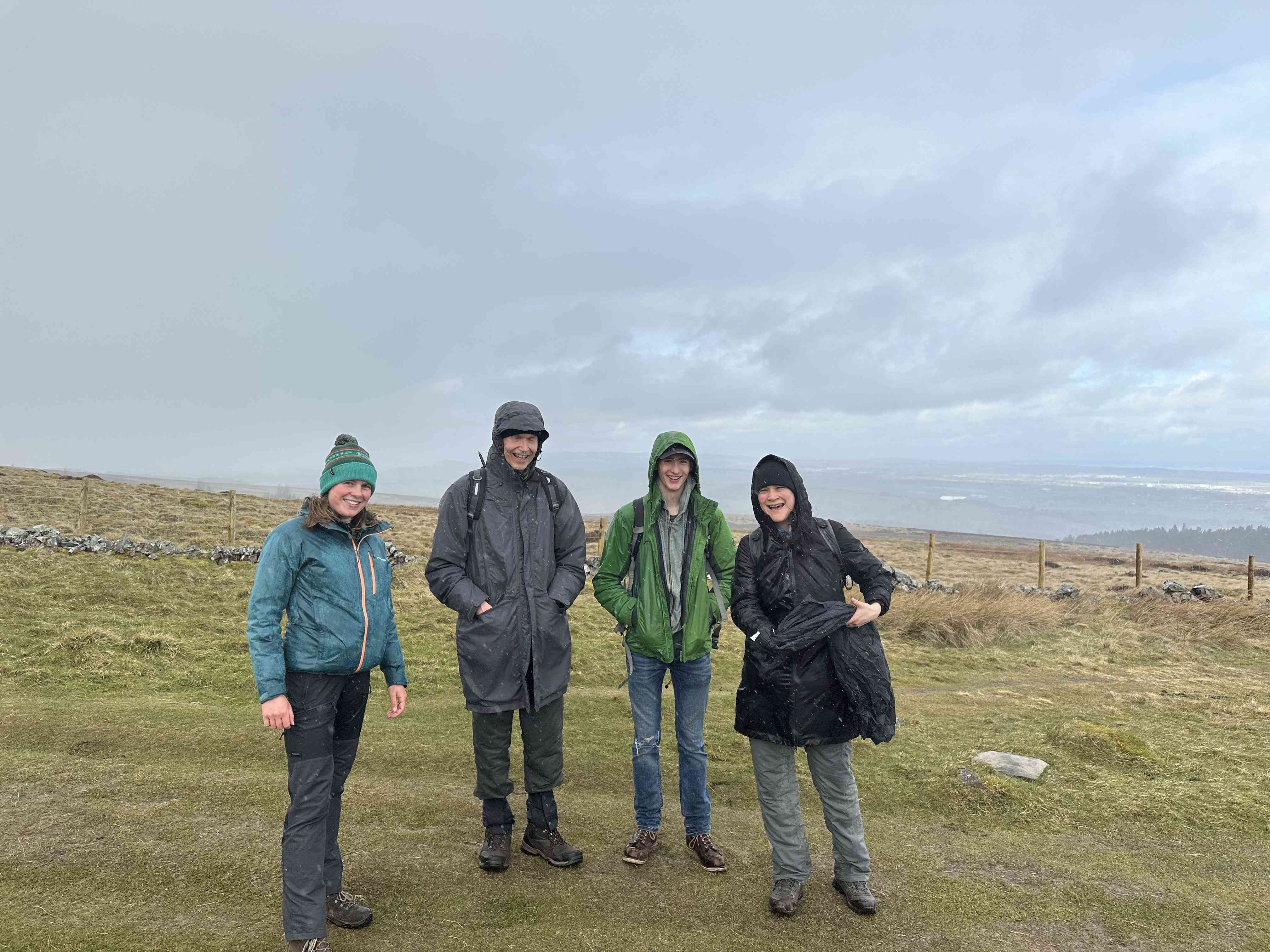 Group hike in the Pentland hills